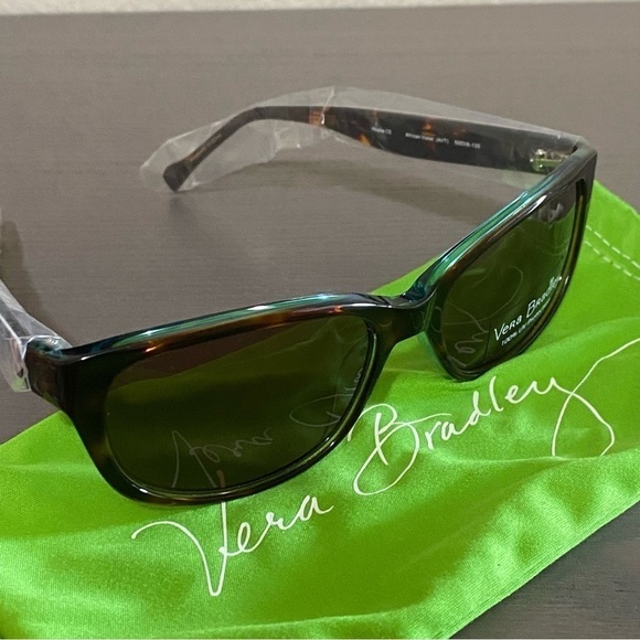Vera Bradley New Rheba African Violet Sunglasses Square Frame 55mm Lens Width‎